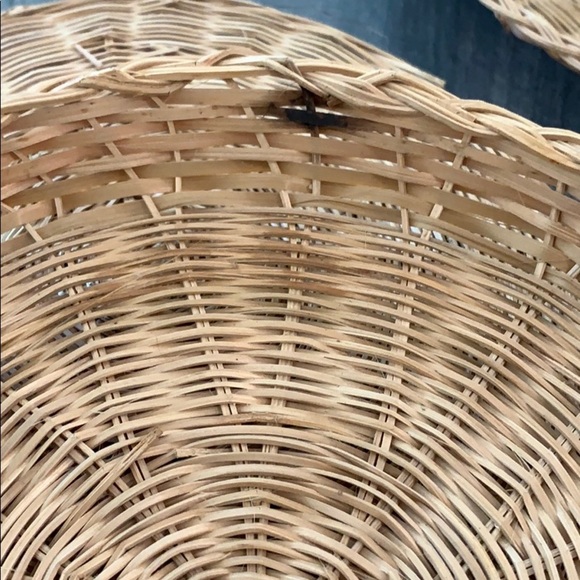 Wicker Paper Plate Holder or Wall Art - set of 10 - Picture 5 of 9